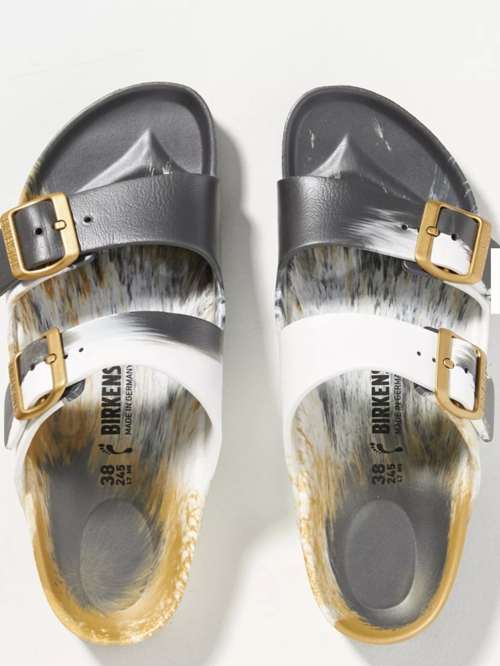 Birkenstock Arizona Metallic Sandals - Picture 8 of 8